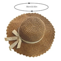 Hat na plaži WomenSummer Verzija Svestrana suncobranska šešir Veliko jedrenje uz morsku travu šešir za sunčanje Sun Hat Hats Bež