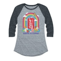 Coca-Cola - Imajte koke Rainbow - Ženska grafička majica Raglan