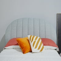 Sportaza Queen Veličina siva elegantna dizajn Moderni krevet tkanine