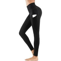 Ženski setovi plus veličine za žene Stretch Yoga Tajice Fitness Solid Boja Trčanje teretane Sportska dužina Aktivne hlače Yoga Hlače