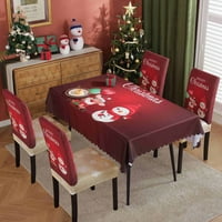 Goory Božićna stolnjak Xams Pokriva poklopac stola pravokutnik za odmor za odmor Dekor stolnjaka od