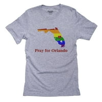 Orlando - moli se za Orlando - LGBT Florida Muška siva majica