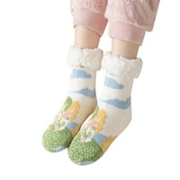 Par ženske ležerne životinje Print Pamuk uzorak Lady Socks Tube Antiskid Udobne termalne čarape Nelike čarape za muškarce Pamučne male čarape