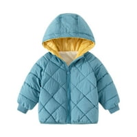 Durtebeua Toddler Boys Girls Zip Jacket Kids Winter Topla jakna kapuljača sa kapuljačom kaput 4- godine