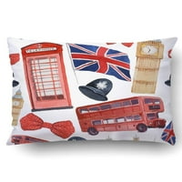 Vodenicolor London Crveni telefon Booth Big Ben Jastučnica bacač jastučni poklopac