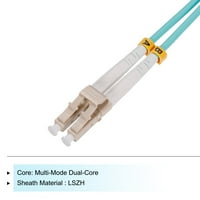 Uxcell brojila 9.8ft vlaknasti patch kabel multimode LC-LC OM LSZH optički Jumper Green za mrežni primopredajnik