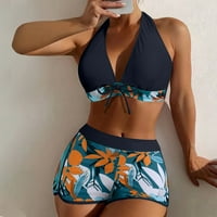 Ženska kupaći kostimi plus veličine sa podlogom za prsa bez podzemnog printa za patchwork za plivanje