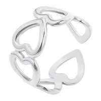 Keusn muški i ženski otvoreni nehrđajući čelik Titanium čelični prsten Day Day Retro prsten