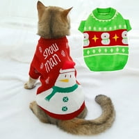 Kućni ljubimci Odjeća Dvo-noga mekani uzorak snjegovića drži topla pređa - božićni džemperi za pse za