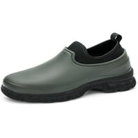 Muška radna obuća Vodootporna kuhinjska cipela Neklizajuća kišne čizme na gumenim čizmama Muškarci Stanovi Lightweight Green 7,5