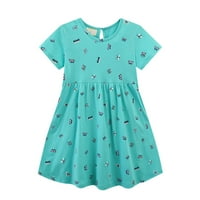 Fattazi Ljeto novo dječja odjeća suknja vjetroelektrane leptir haljina pletena pamučna crtana štamparska