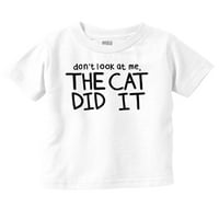 Ne gledaj u mene mačka je to bila mališana dječaka djevojka majica za dječac za dijete Brisco brendovi 3T