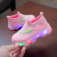 Binmer djeca dječje djevojke dječake feather mrežice LED svjetlosne čarape Sportske tenisice Casu