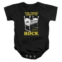 Trevco ACDC & Cradle Rockn dojenčad pamuk snaapuit, crni - veliki - mjeseci