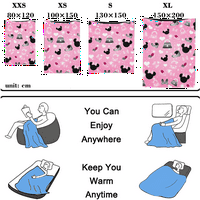 Autumber jesenski tepih za jesen i zimu na kauč na kauču Flannel animacija Mickey i Minnie XS-100 *