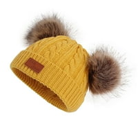 Hunpta kape za dječje novorođenčad mališani zimski šešir za dječačku djecu dječaka pletene toplo skijanje,