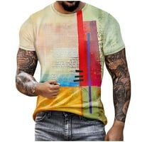 Muška athitna odjeća Majica Men Modni casual 3D digitalni ispis Kratki rukav Summer Ležerne prilike