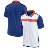 Muški Nike White Royal New York Mets premotavanje pruge polo