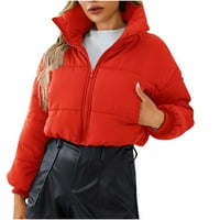 Cardigan za žene Ženske modne dame zima labav dugi rukav Cardigan postolje COLLAR Solid Color Top Casual
