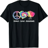 Kravata boja mir ljubavi ljubitelji pikallball slatka majica pikallball
