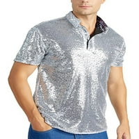 Capreze Muška polo majica kratki rukav T košulje od ruhara Ljetni vrhovi opuštena majica Bluza rezervacije srebrna s