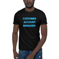 Plavi menadžer računa korisničkog računa kratkih rukava pamučna majica s nedefiniranim poklonima