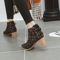 Jsaierl Ženske čizme za gležnjeve modne leopard tiskane čizme modnog leoparda