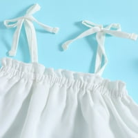 Djevojke za dijete Ljeto bez rukava na rukavu na vrhu kratke hlače Outfits Set Set Baby Kids Child odjeća