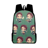 FNNYKO ruksak set Demon Slayer Anime ruksak Unise 3D Print Ležerne prilike Oxford Schoolbag za školske torbe za tinejdžere Dječje djece