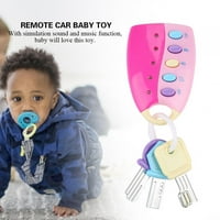 Haofy daljinska auto igračka za bebe, daljinski upravljač za bebe, igračka za bebe pametni tipka daljinski upravljač muzike Pretvara se za djecu za obrazovanje igračke