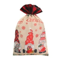 Božićne torbe sa dno crtanja božićne torbe za poklon za omotavanje rasutih plastičnih božićnih torbi