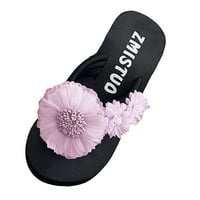 Puuawkoer cipele Flip- Open ženska modna nožna klina boja klizni paperi za klizanje flop cvjeta ženske