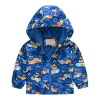 Baby Clate Winter Unise Boys Girls Jackets Zip Up Up Floral s dugim rukavima Kids Hoodie Jackets Coats