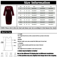 Huachen ženska modna velika veličina mish minuta za min rukavska haljina struka