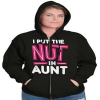Tetka slatka smiješna cool luda tetka zip hoodie dukserice žene brisco brendovi 3x