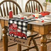 Dan zaljubljenih kućnog zabava Dekor trkač za stol vintage kuhinjski stol za trkač stola