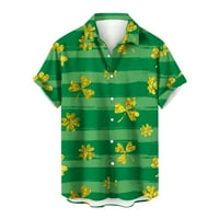 Dan St. Patrick Thir Shamrock majica Muškarci Valentinova majica Love Heart Print Toes Holiday Tees St. Patrick Ispiši jednu džepnu košulju Ležerne prilike Laise LAOS