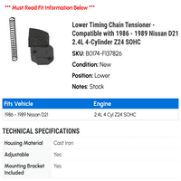 Zatezač lanca nižeg vremena - kompatibilan sa - Nissan D 2.4L 4-cilindrični z sohc 1988