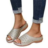 IOPQO Ženske sandale Ženske sandale cipele klinovi Flip flops modne kopče sandale Ljetne cipele za žene
