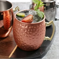 Moskva mule bakrena krila ručno izrađena koktel čaše od nehrđajućeg čelika Glass Premiums Poklon za ljubitelje pića
