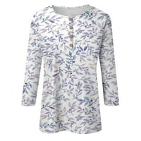 Rukavske košulje Žene Ležerne prilike ljetne vrhove Trendi Dressy Bluzes Fall Fashion Cute Tees Crew