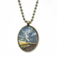 Ocean Water Sky Cloud Science Nature Slika Ogrlice Vintage Chain Privjesak na nakitu Zbirka nakita