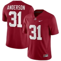 Muški Nike Will Anderson Jr. Crimson Alabama Crimson Tode igrač Igra
