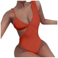 Ženski kupaći kostimi Tummy Control Plus size Copuit CoverUp s šupljim rezom Bikini kupaći kupaći kostimi kupaći kostimi s bračnim m