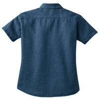 Mafoose ženska vrijednost kratkih rukava traper majica Blue s
