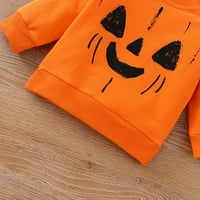 OZMMYAN HALLOWEEN kostimi novorođenčad dječje dječje dječje dječje Halloween Print dugih rukava Crewneck