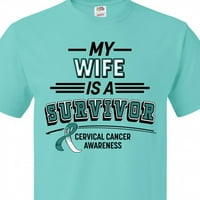 Inktastična moja supruga je preživjela majica raka cijevčastog karcinoma
