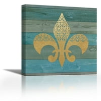 Rekucalno drvo Fleur de Lis - Savremena likovna umjetnost Giclee na platnu Galerija Wrap - Zid D? Cor