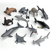 Realistično morske životne akcije Simulacijske morskog psa kitova Penguin Dolphin Mini pomorski ukrasi za životinje Model igračke