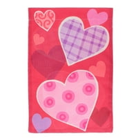 Hemoton Heart Valentinovo zastava za zastavu Romantična posteljina ukrasna okućnica